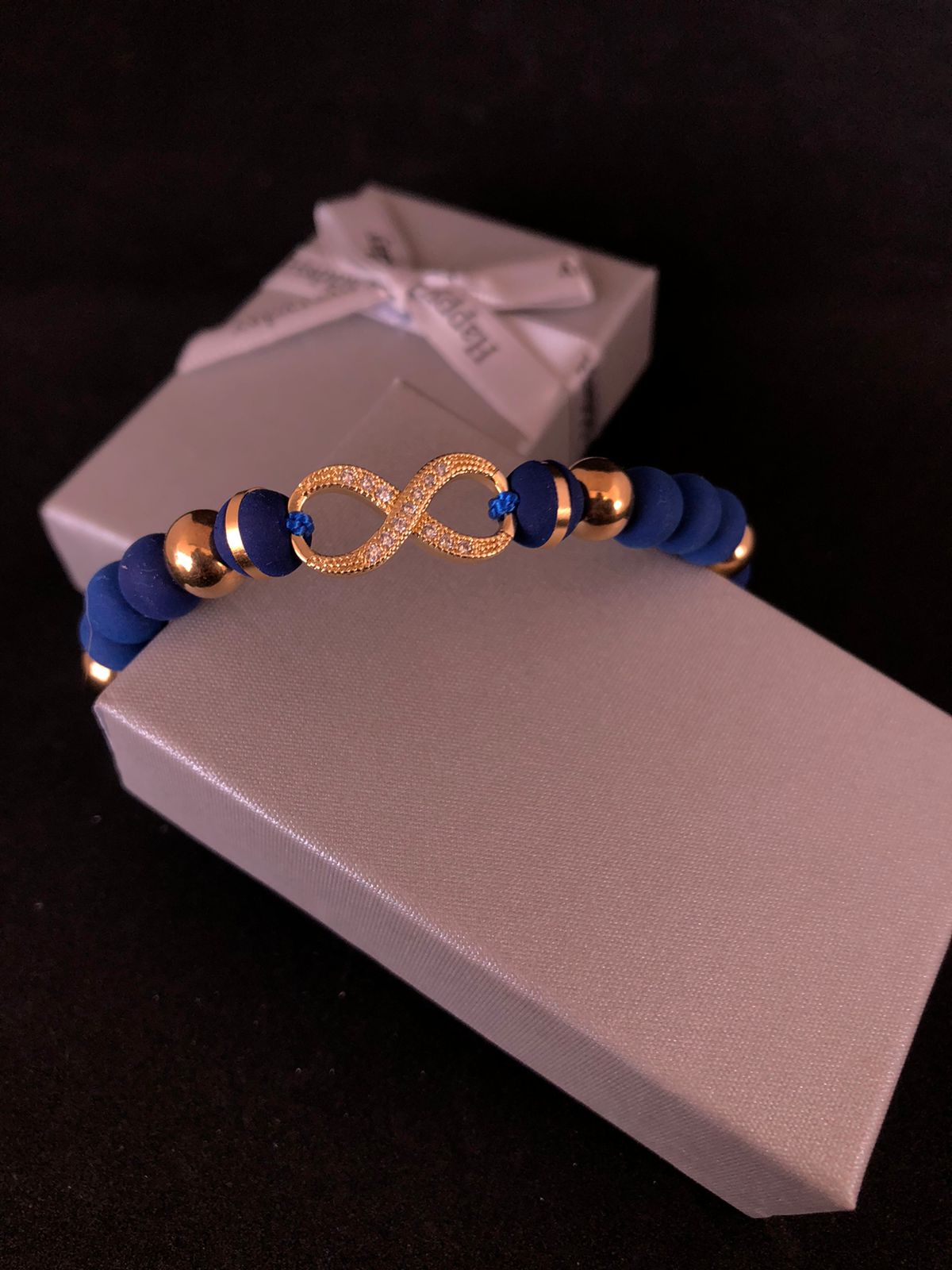 Pulsera infinito azul