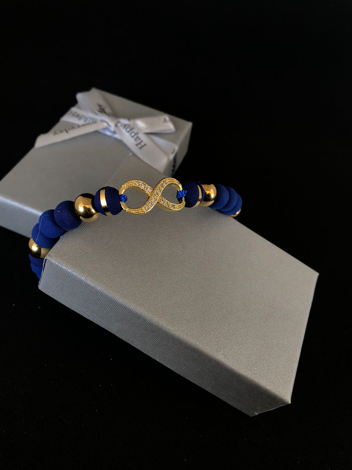 Pulsera infinito azul