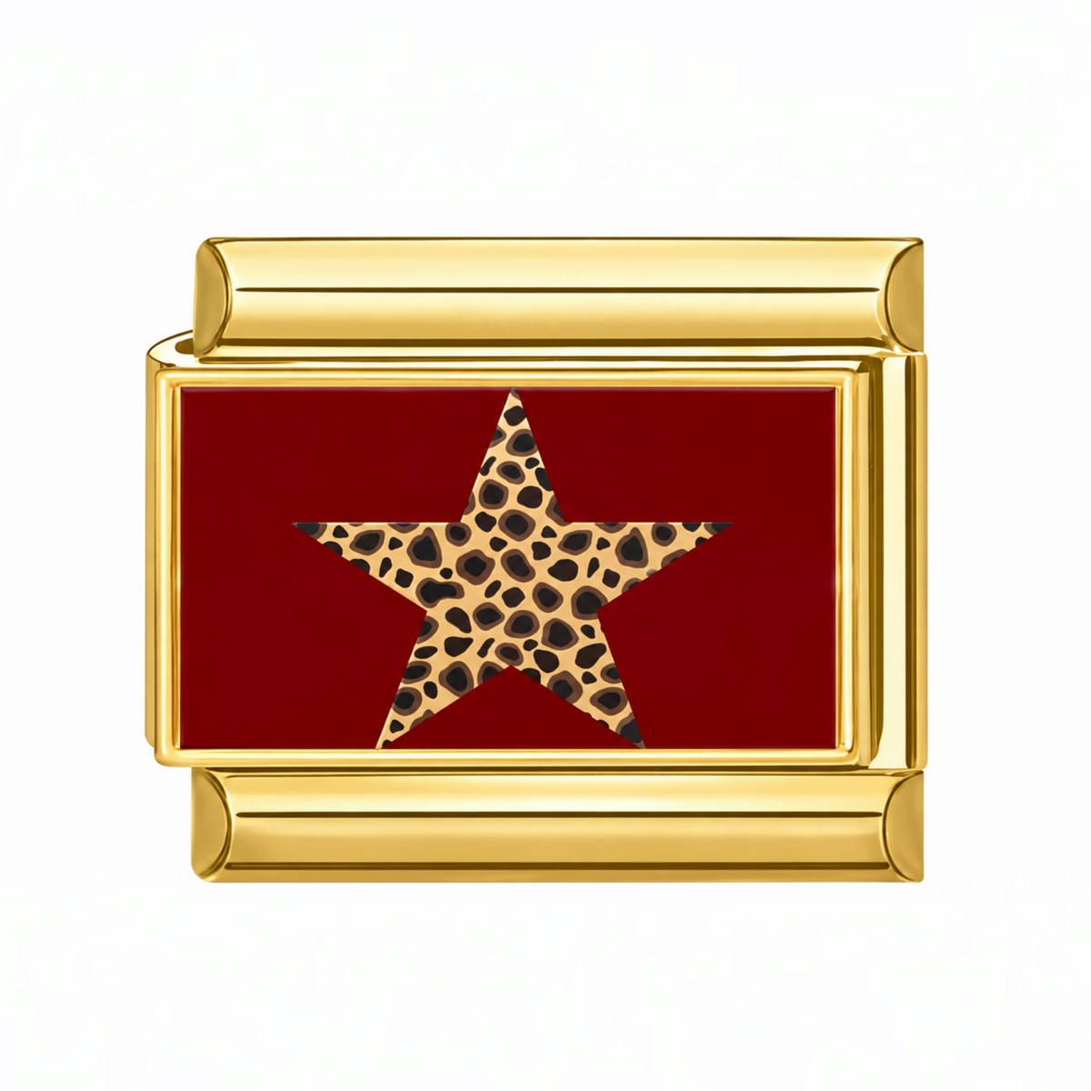Charm estrella animal print