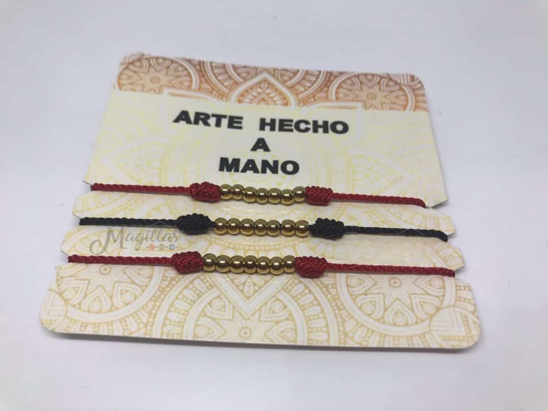 Pulseras 7 balines (trio)