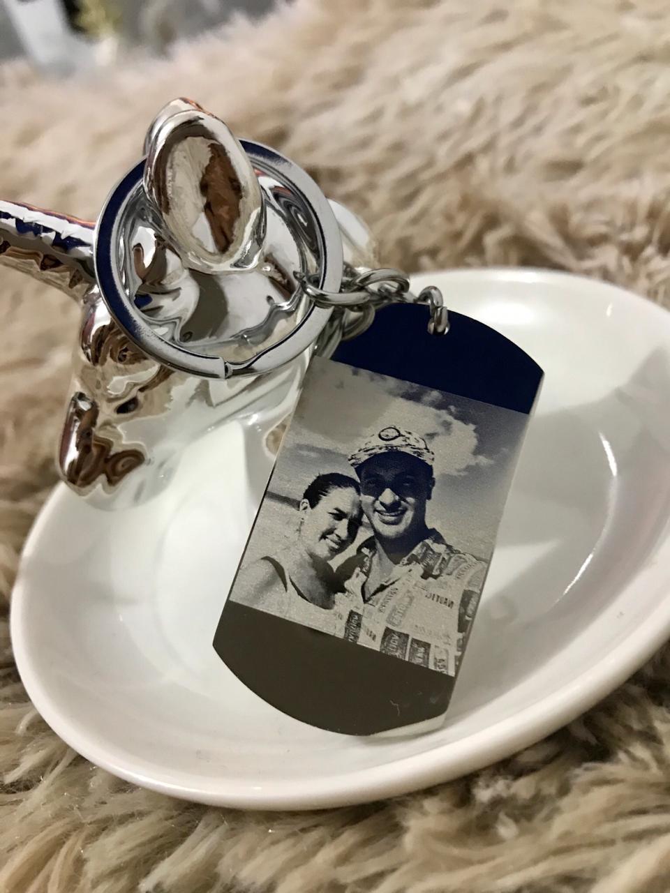 Llavero fotograbado