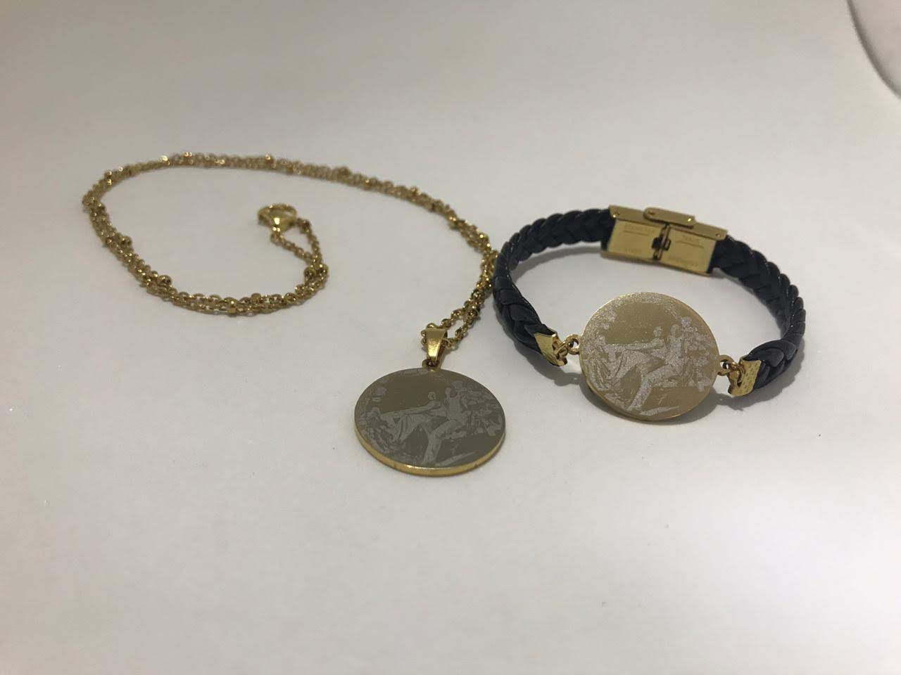 Collar set fotograbado