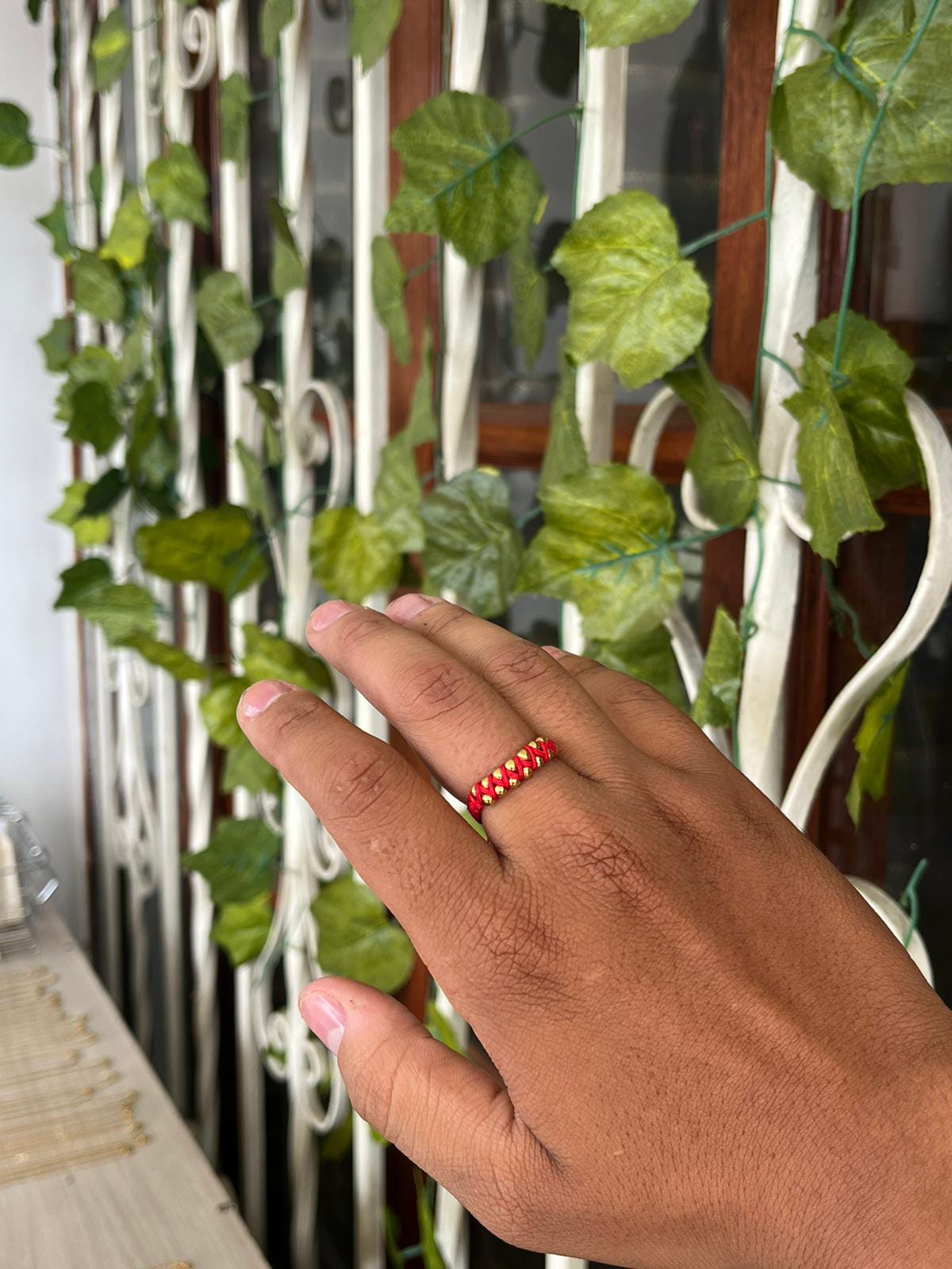 Anillo tejido