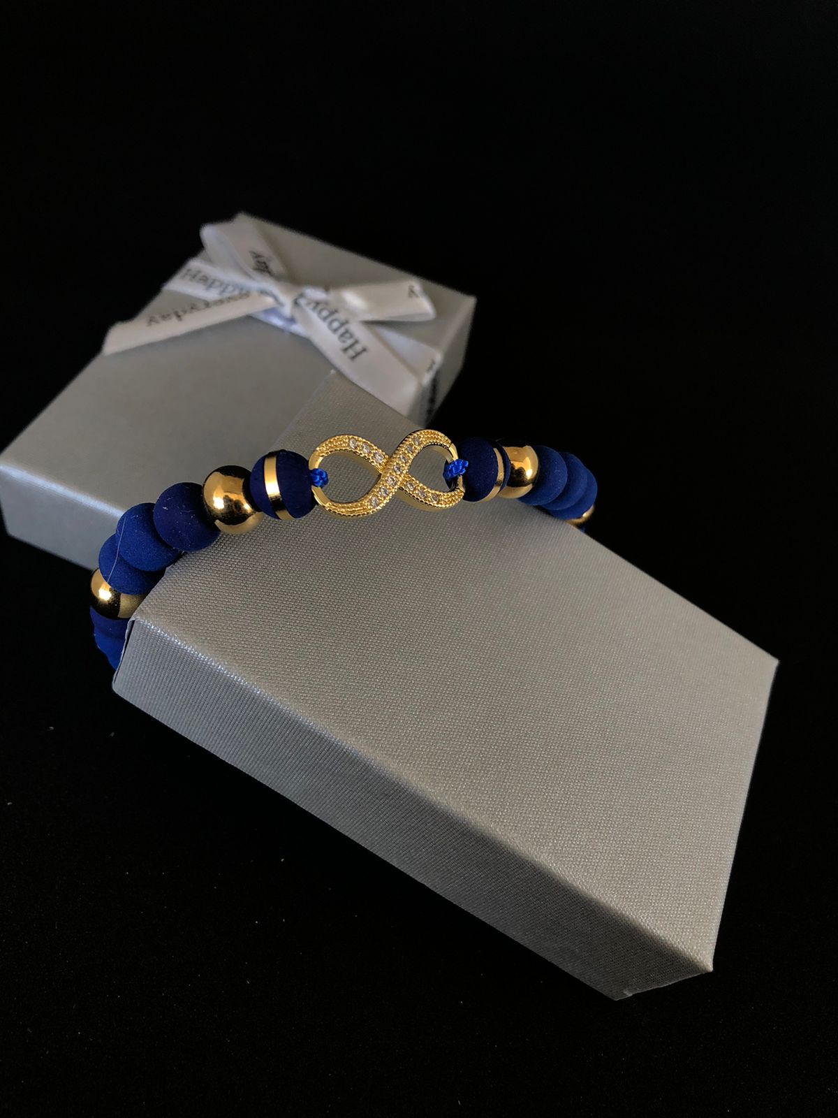 Pulsera infinito azul