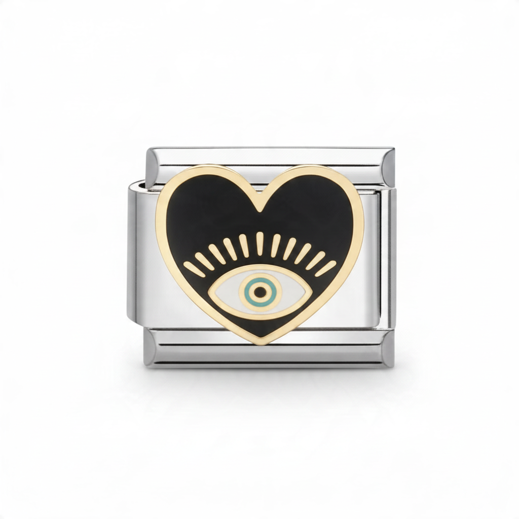Charm Corazón y Ojo Turco