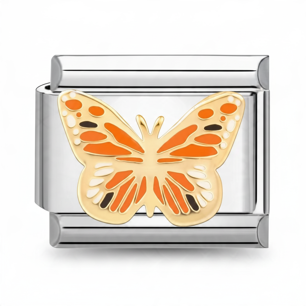 Charm mariposa esmaltada